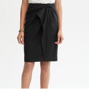 Banana Republic Cascading Black Skirt